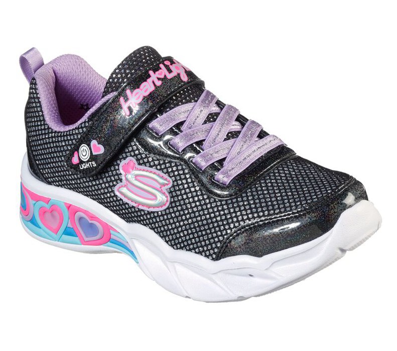 Skechers Flickor Svarta/Olika Färger Sneakers - S Lights: Sweetheart Lights - Shimmer Spells - Sveri